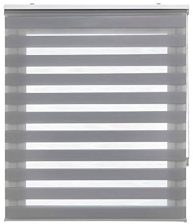Estoralis SHAE Doppelrollo Tag und Nacht, Grau, 145 x 175 cm