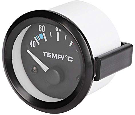 Medidor Digital LED de Temperatura de Agua para Coches/Camiones 52mm (2) - Pantalla Clara, Sensor Incluido, Rango 40-120°C, 12V