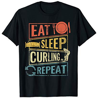 Eisstockschießen Wintersport Curling T-Shirt