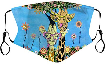 Multifunktionstuch Mundschutz Lustig Animal Print Maske Waschbar Wiederverwendbar Stoffmaske Baumwolle Mund-Nasen Bedeckung Atmungsaktiv Tiermotiv Halstuch Schals für Herren Damen