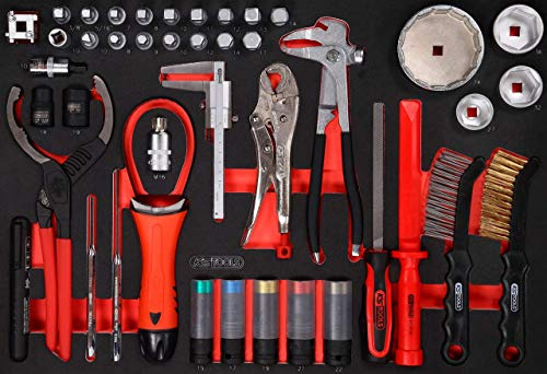 KS Tools 811.0043 Öl- / und Reifendienst-Satz in Schaumstoffeinlage, 43-tlg