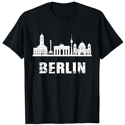 Berlin Skyline Souvenir Hauptstadt Städtetrip Deutschland T-Shirt