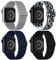 CCnutri Elastisches Nylon Loop Armband Kompatibel mit Apple Watch 38mm 40mm 41mm 42mm 44mm 45mm 46mm 49mm, Stoff Geflochten Sport Band Damen Herren für iWatch SE Serie 10 9 8 7 6 5 4 3 2 1, 4 Stück