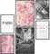Papierschmiede® Set Mood Posters, Tableau Décoration Murale « Coco Paris » cadres en bois laqué noir, Bureau, Salon, Deco Chambre Parentale, Cuisine, 2x A4 et 4x A5, fleurs pivoines rose noir blanc