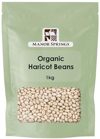 Organic Haricot Beans 1kg by Manor Springs Organic