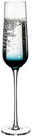 NutriChefKitchen 2 Set di calici Cristallo, Ultra Trasparenti, Eleganti Bicchieri da Champagne, soffiati a Mano, Vetro