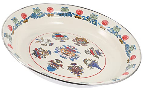 Frutero Esmaltado Vintage Placa De Esmalte Retro Bandeja De Almacenamiento De Alimentos Jarra y Palangana Molde Para Pastel De Porcelana Lavabo De Esmalte Antiguo Pava