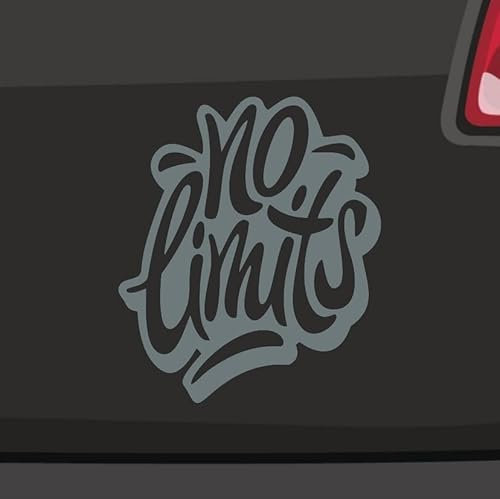 No Limits Aufkleber 6 Größen Graffiti Sticker Skating Spruch Fun Keine Grenzen