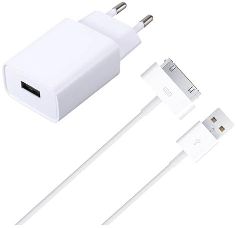 ZLONXUN Chargeur et Câble Compatible avec iPhone 4/4S, iPad 2/3/1,iPod Nano/Touch