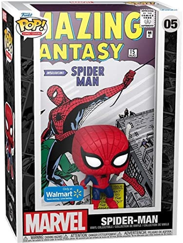 Funko POP Pop Cover! Marvel: Amazing Spider-Man (Exc), Sammel-Action-Vinyl-Figur – 60931, Mehrfarbig