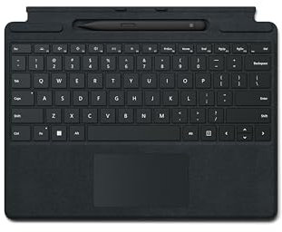 Microsoft Surface Pro Signature Keyboard with Slim Pen 2 Schwarz Cover Port QWERTZ Schweiz, 8X8-00008