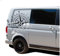 Autoaufkleber Kompass Sport Mountains 60x56cm Windrose Sticker Folie für Auto Wohnwagen Anhänger Aufkleber Selbstklebend Kfz Zubehör KX072 KX073 (Kompass schwarz, Berge Silber)