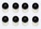 celloexpress 35mm Solid Black Eyes with Plastic Backs - Safety Eyes for Soft Toy or Teddy Bear Making - Pack of 4 Pairs
