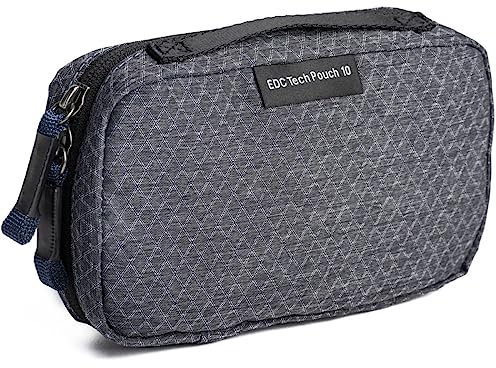 Think Tank Tech Accessory Pouch, Grey, Nylon, 9x9x6.25 inches, 6 Pockets, Zipper Closure