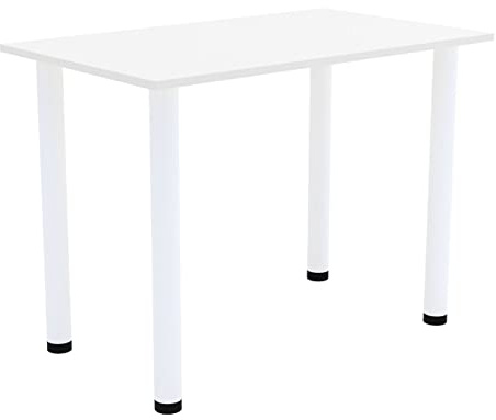 AKKE Esszimmertisch 60 cm x 40 cm Esstisch Kleiner Tisch Küchentisch Schreibtisch Dining Table Esszimmermöbel Weiße Beine