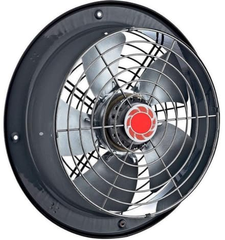 Uzman Ventola assiale industriale, RAF200 fino a RAF350 selezionabile, 765 m³/h fino a 3700 m³/h, ventilatore assiale, ventilatore da finestra, ventilatore da parete 230 V (RAF350)
