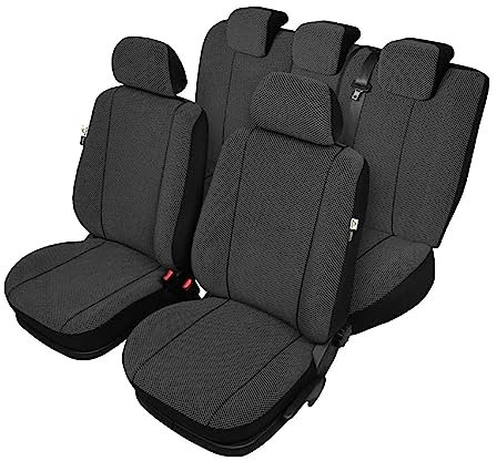 Saferide Autositzbezüge Autositzschoner Sitzbezüge Kompatibel mit Volvo V-40 1 I (95-04) Auto Sitzbezug Schwarz Autositzauflage Autositz Sitzauflagen Tuning Auto Zubehör Innenraum