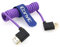 Eonvic Câble HDMI vers HDMI 2.1 8K haute vitesse fin mâle vers mâle violet pour écran Atomos Ninja V, Sony a7siii, Portkeys BM5 (HDMI droit-HDMI gauche, violet)