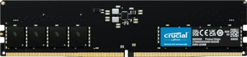 Crucial Basics 16GB DDR5 4800MT/s CL40 UDIMM 288-pin 1.1V Desktop Memory