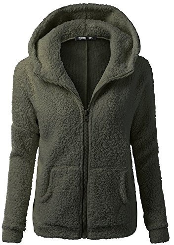 Kobilee Giacca Pile Donna Comode Taglie Forti Giacca Leggera Montagna con Zip Felpa Pile Leggero Micropile Giacca Pile Oversize Lunga Giubbotto Giacca Invernale Trekking Cappuccio