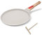 RANX INGST Padella per Crepes Ø20cm con Maniglia Rimovibile, Crepiera con Distributore di Impasti, Rivestimento Antiaderente - Bianco