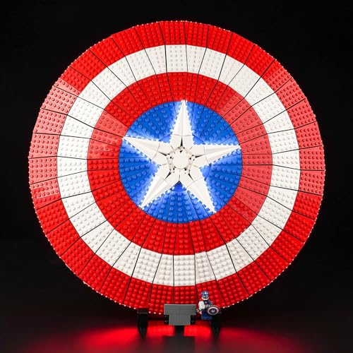 Light Kit for Lego Captain America's Shield 76262, Lighting Set for Lego 76262 Marvel Captain America's Shield - Not Include Models, Just Light Kit