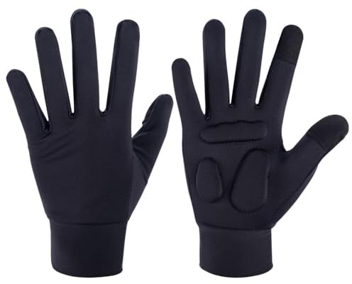 SARIUROS Figure Skating Gloves, Padded Ice Skating Gloves for Women & Girls, Protective Skating Gloves for Practice - Ladies Small/Medium