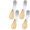 Cuchillo de Mantequilla - Cuchillos Untar Set 4 de Unidades,Cuchillos de Little Cheese Spreader Knives,Espátula esparcidora de mantequilla de acero inoxidable, esparcidor de mantequilla multiusos