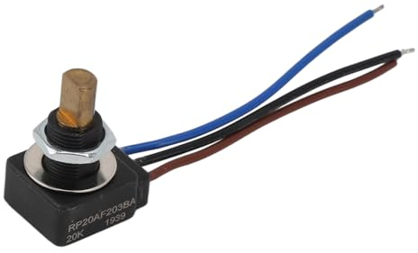 Lineares Taper-einstellbares Potentiometer, 20 K Widerstand, 0,25 W Bewertet, Wasserdichtes ABS-Kupfermaterial, 320°-Drehung