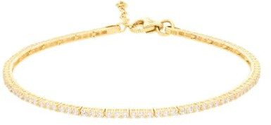 Micro Tennisarmband aus 375 Echtgold – Elegantes Zirkonia Armband