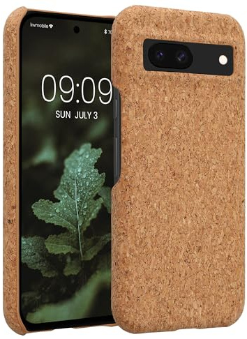 kwmobile Schutzhülle kompatibel mit Google Pixel 8a - Hülle Kork - Handyhülle - Handy Case Cover Hellbraun