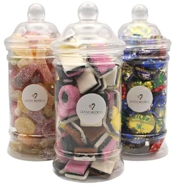 3 Jar Sweet Gift Set - Pre-Selected Black Jacks - Fruit Salad - Milk Bottles