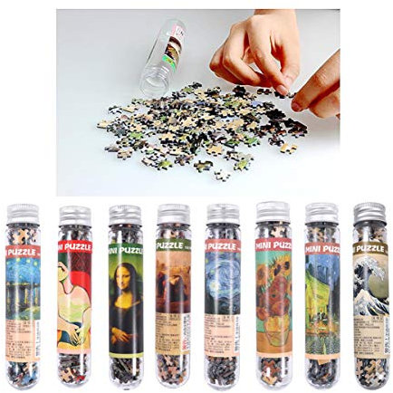 GLSTOY 150pieces Mini Puzzle Set Creative Educational Jigsaw for Adults Featuring Famous Painting Pattern Engaging Fun Toy for Relaxation and