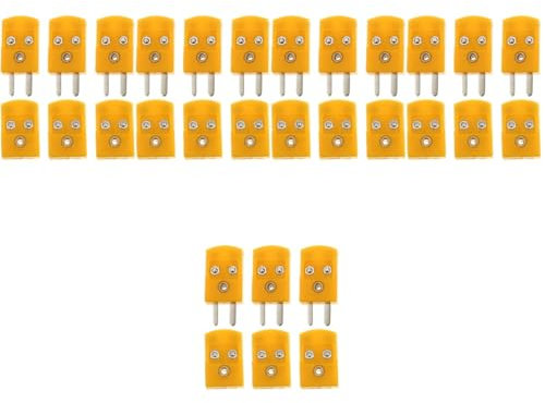PartyKindom 5 Sätze Thermoelement Stecker Bausatz Leistung Usb-adapterstecker Planke Draht Anstieg Thermoelementsensor Vom Typ K Steckdosen Ofen Wärmesensor Bretter Netzteil Abs 6 Stück * 5