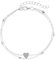 ZORVUJI Chaine de Cheville Argent Acier Inoxydable Femme Réglable Double Couches avec Pendentif Cœur Bijoux d'Été pour Femmes