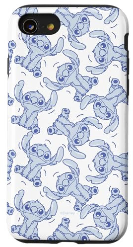 Disney Stitch Fluffy Summer Vibes Pattern Case for iPhone SE (2020) / 7 / 8