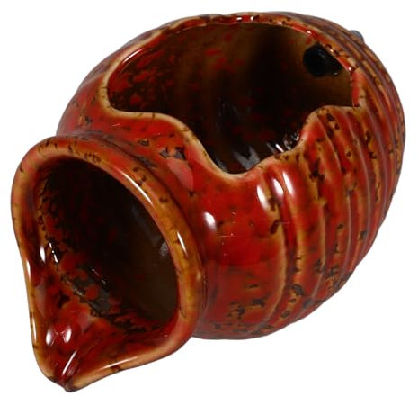 Toddmomy Keramikkrug Kleiner Wasserbrunnen Gartenterrasse Dekoratives Springbrunnengefäß Innen Außen Platzsparend Wasserdurchfluss