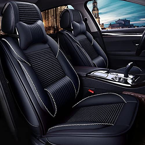JoyRozTek Autositzbezüge Für Nissan Qashqai J10 J11 2006-2027 | PU Leder Komplettset Auto-Schonbezüge, Airbag-freundlich, Autositzbezug Set& Kopfstützenbezügen
