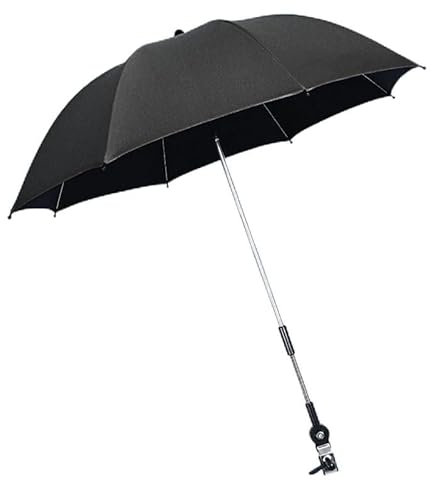 Sombrilla Carrito Bebe, Sombrilla Universal para Cochecito de Bebé, Parasoles de Silla de Paseo con Revestimiento UV para Protección UV 50+,Soporte para Cochecito y Bicicleta niño niña