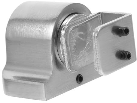 Gadpiparty 1 Set Glass Door Stopper Floor Mount Magnetic Door Catch for Shower Interior Use Strong Suction Modern Design Wall Protection with Accessories