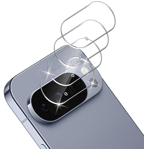 Funrae 4 Stück Kameraschutz Schutzfolie für Google Pixel 10 Pro für Panzerglas Kamera, Ultra-Klar 9H Härte Kratzerfest Kamera Schutz Glas, Kompatibel mit Handyhülle Linse Folie