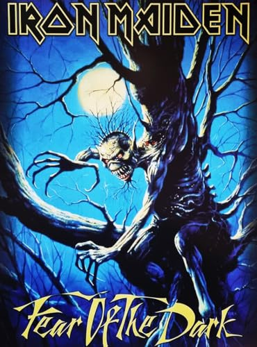 KUSTOM ART Decorative Wall Poster Series Singers Celebrity Iron Maiden Album Fear of the Dark Print on Coated Paper 40 x 30 cm Without Frame
