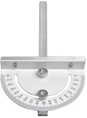 Winkelmesser, Tischkreissäge-Winkellineal, Messgerät, Winkelmesser, Lineal, 180-Grad-Messgerät, Goniometer, Edelstahl, Holzbearbeitungs-Messwerkzeug