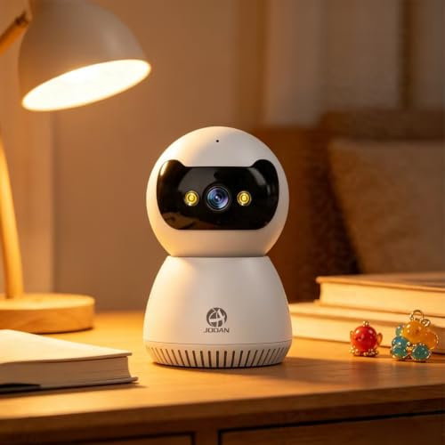 JOOAN 2K Security Camera Indoor 5G/2.4G Dual WiFi Color Night | 360° View Pan/Tilt Cam, Detect N Alert Auto Tracking Home/Baby/ Pet Camera, Color Night, Works with Alexa,2 way audio