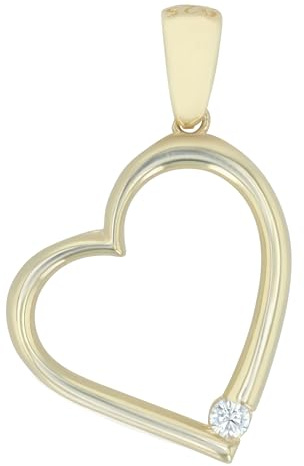 Akzent Anhänger für Damen in 925 Silber, 100% Wasserfest & Hautverträglich