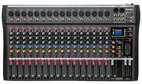 Mixer Audio Professionale 16 Canali con Effetti DSP, Bluetooth e USB