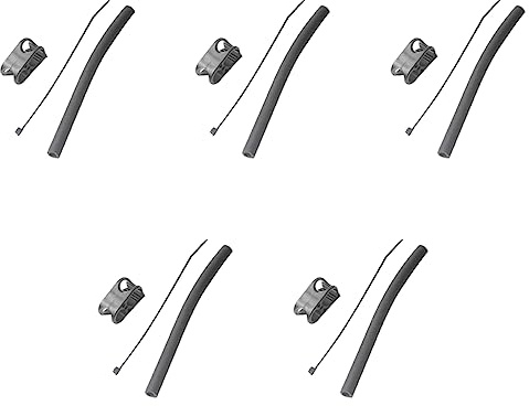 Tuminfar 5X Planche de Kitesurf de Remplacement en Nylon Kitesurf Cerf-Volant Une Pompe Valve Tuyau Pince D'Engrenage Accessoires Cerf-Volant Tuyau et Pince