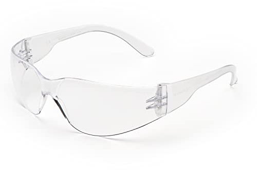 UNIVET | 568H Kids Clear, Schutzbrille, kleine Größe, preisgünstig, kratzfeste Gläser, ideal für den wesentlichen Schutz (EN166, EN170), klar