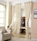 WOLTU Gardinen transparent mit Ösen Leinenoptik Vorhang Ösenvorhang Halbtransparent 140x245 cm Sand Stores Voile Fensterschal Leinenvorhang für Wohnzimmer Kinderzimmer Schlafzimmer (1 Stück)