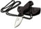 TONIFE HKT2018 Neck Knife Mini Outdoor Survival Taschenmesser, Feststehend EDC Messer, 43mm Tragbares Gerade Messer, Halsmesser mit Kydexscheide und Kugelkette, HKT2018